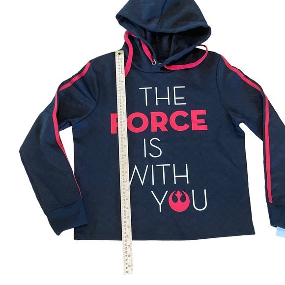 NWT‎ Disney Parks STAR WARS " The Force is With You" Black Pullover sz M - Picture 3 of 6
